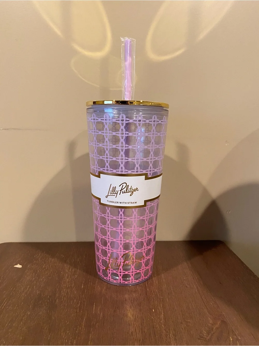 NEW Lilly Pulitzer Tumbler with Straw